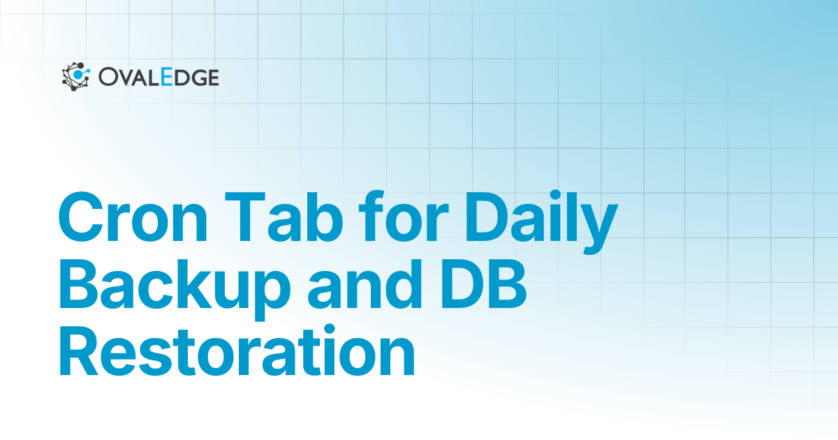Cron Tab for Daily Backup and DB Restoration | Release8.1 | Knowledge ...