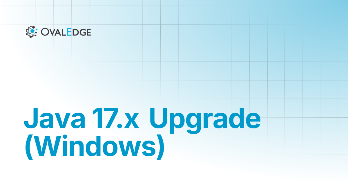 Java 17.x Upgrade (Windows) | Knowledge Portal