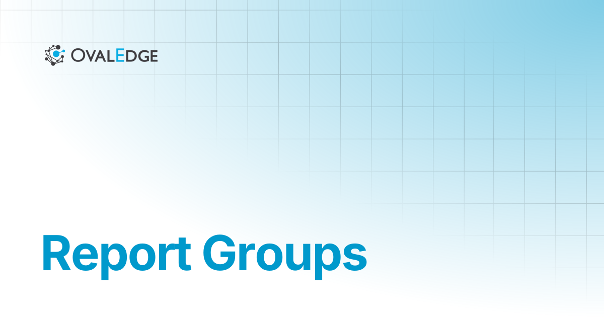 Report Groups | Knowledge Portal